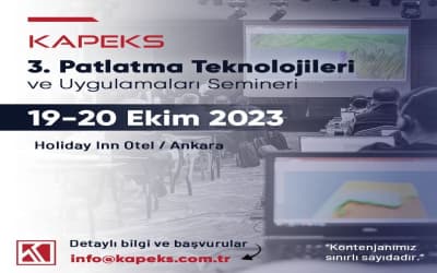 3. Patlatma Teknolojileri ve Uygulama Semineri