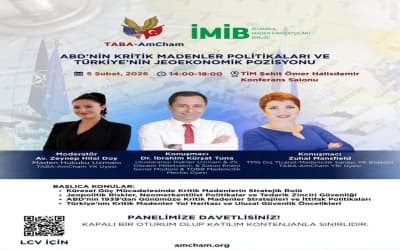 "ABD'nin Kritik Madenler Politikaları ve Türkiye'nin Jeoekonomik Pozisyonu" Paneli