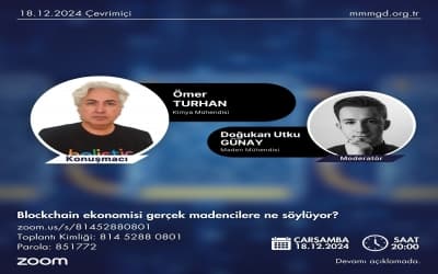 "Blockchain ekonomisi gerçek madencilere ne söylüyor?'' Sunumu