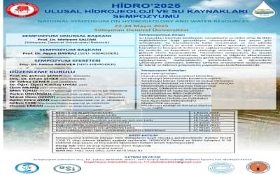 HİDRO’2025‐ULUSAL HİDROJEOLOJİ VE SU KAYNAKLARI SEMPOZYUMU
