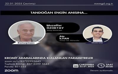 "Kromit Aramalarında Parametreler” Sunumu
