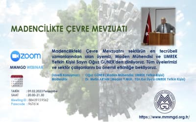 MADENCİLİKTE ÇEVRE MEVZUATI SUNUMU