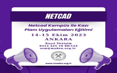 Netcad Kampüs ile Kazı Planı Uygulamaları eğitimi