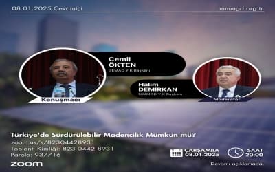 "Türkiye'de Sürdürülebilir Madencilik Mümkün mü? Sunumu