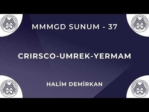 MAYEM Sunum 37 — CRIRSCO-UMREK-YERMAM