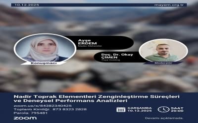 "Nadir Toprak Elementleri Zenginleştirme Süreçleri ve Deneysel Performans Analizleri" Sunumu