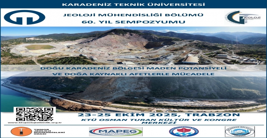 60. Yıl Sempozyumu: Doğu Karadeniz Bölgesi Maden Potansiyeli ve Doğa Kaynaklı Afetlerle Mücadele